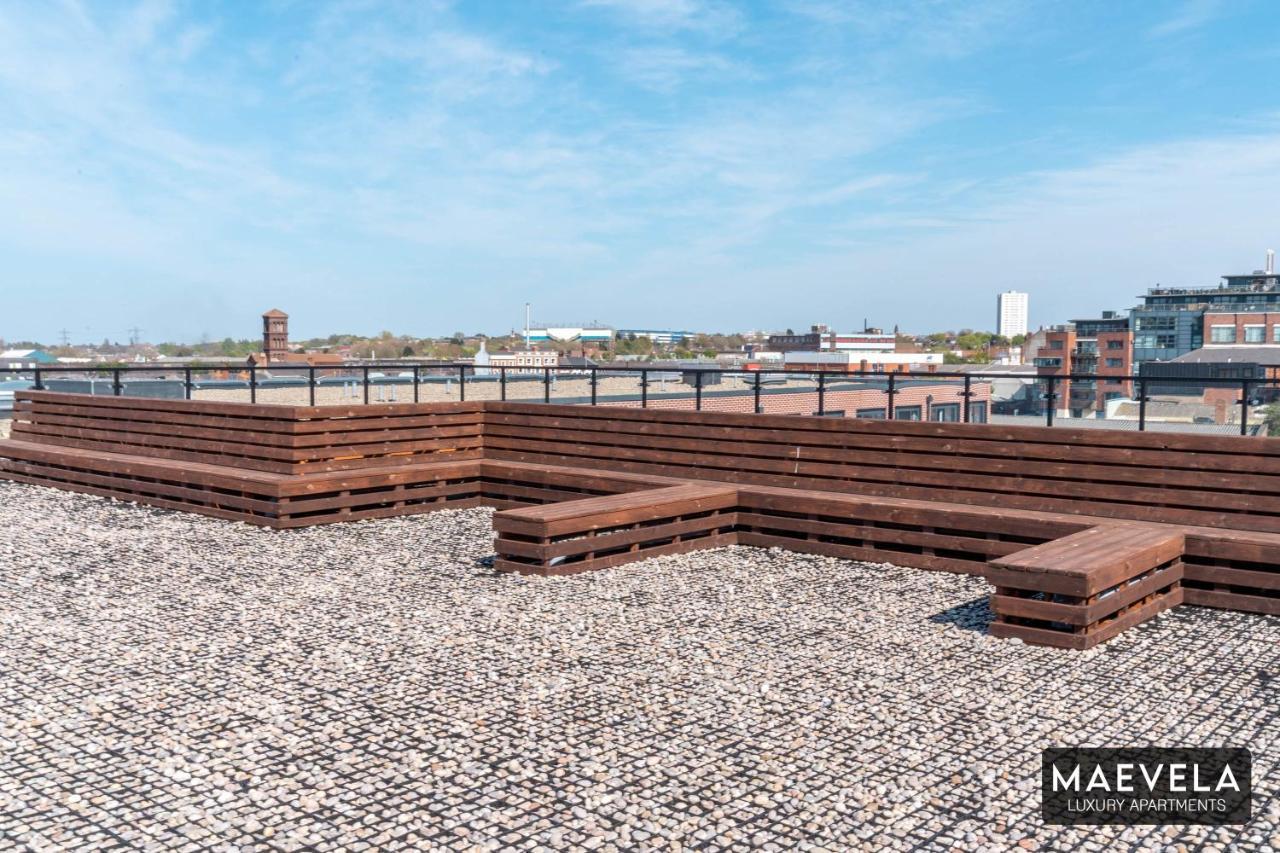 Maevela Apartments - Luxury Top Floor Penthouse - With Parking - 2 Bedroom New Build Apartment ✪ City Centre, Digbeth ✓ With Huge Patio Sliding Doors - City View - Rooftop Terrace - Ps4 & Smart Tv'S Birmingham Exterior foto